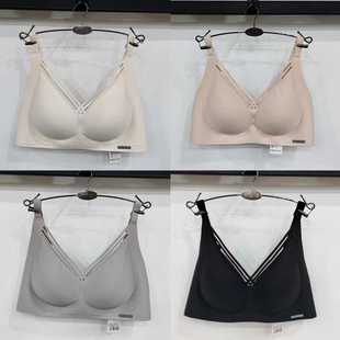 轻薄透气聚拢无痕裸感软支撑文胸3699果冻女舒适性感AB杯内衣3699