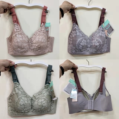 薄款女聚拢无钢圈文胸哺乳内衣