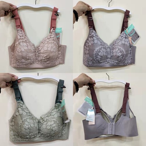 薄款女聚拢无钢圈文胸哺乳内衣
