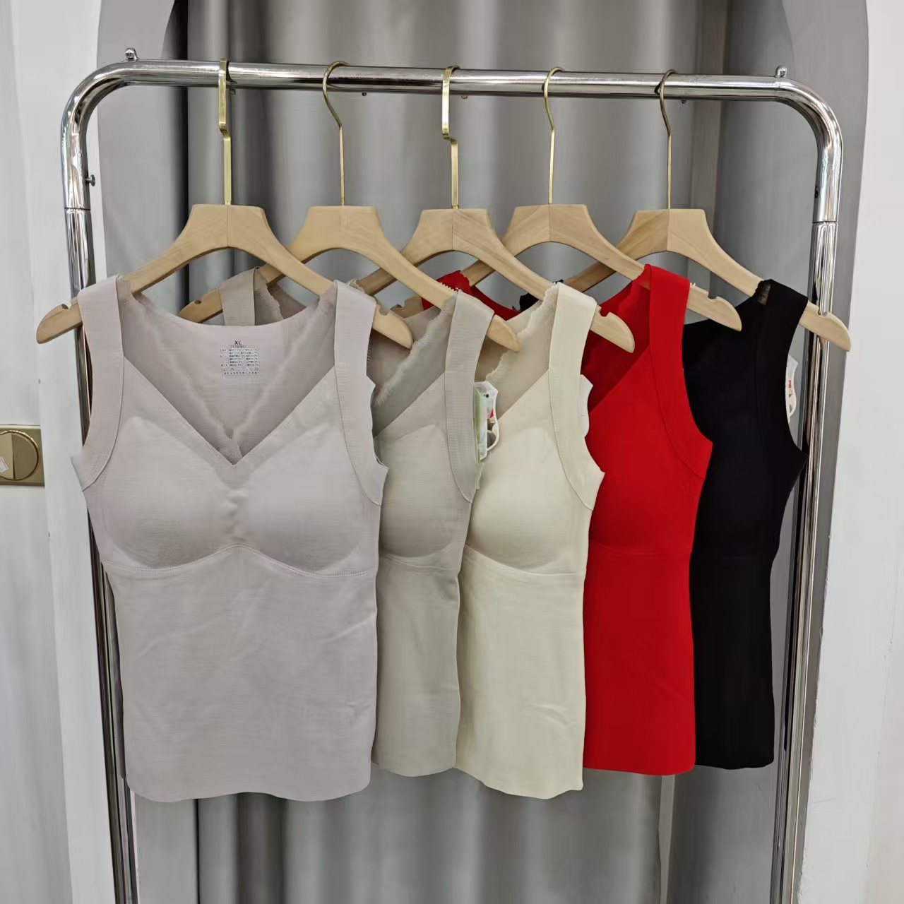 秋冬新款女士保暖背心防寒发热