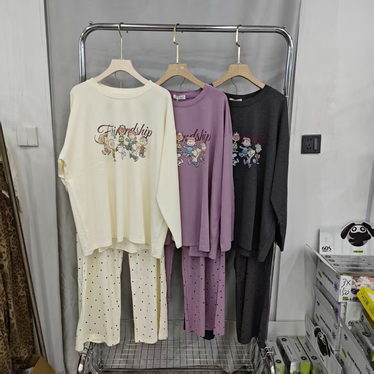 女士宿舍软糯卡通睡衣家居服套装