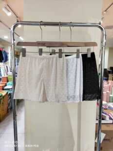 2093 女三分打底裤 夏凉感冰丝面膜裤 舒适透气轻薄防走光蕾丝安全裤