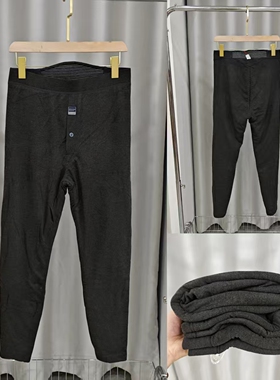 中厚热能纳米羊毛男裤保暖舒适透气大码三层高腰打底棉裤冬62630