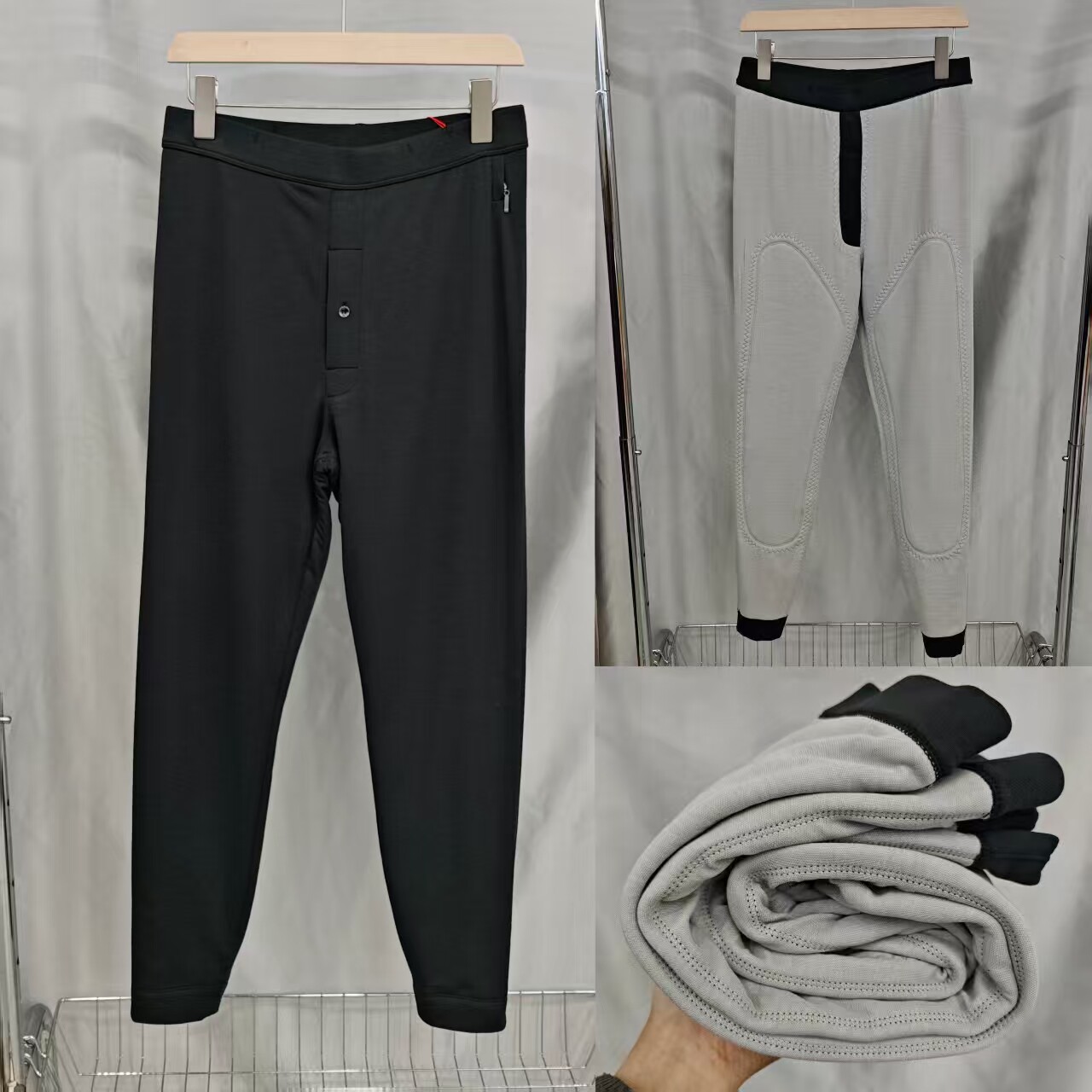 冬季羊毛织片保暖男士棉裤可机洗