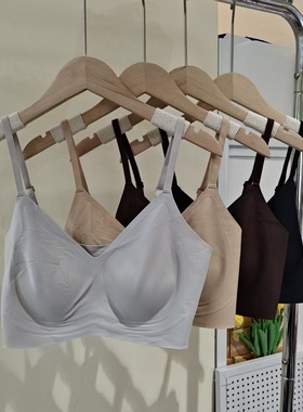 新款果冻条养护内衣女无痕粉底液抹胸B杯软提拉无钢圈文胸罩2706