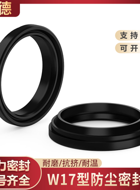 W17/ADA双台阶防尘密封圈NBR丁晴胶8 12 16 25 32 40 60-360