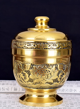 黄铜戒定真香摆件佛具