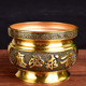 佛具黄铜佛光普照香炉供佛合金招财香炉碗有求必应插香炉盆香薰炉