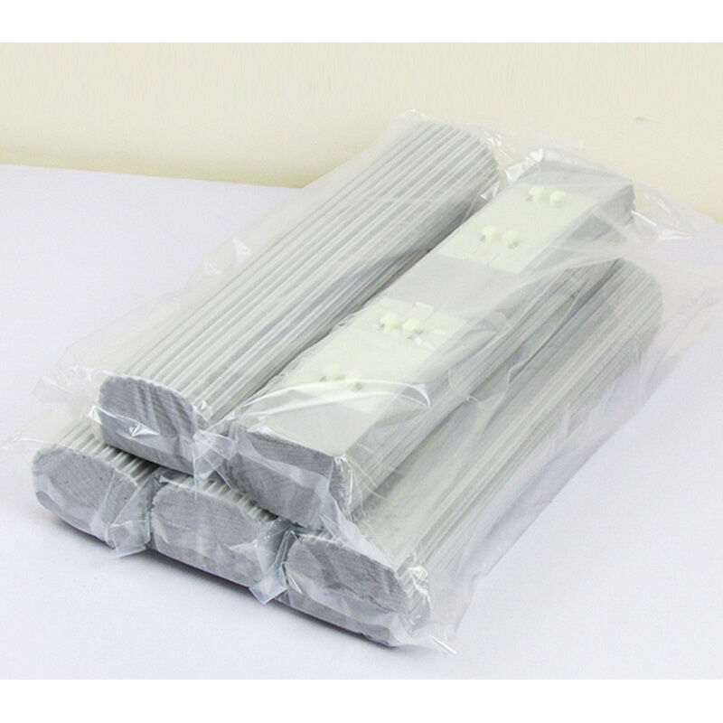5个装对折胶棉拖把替换头大号吸水海绵拖布头折叠墩布头通用28cm|