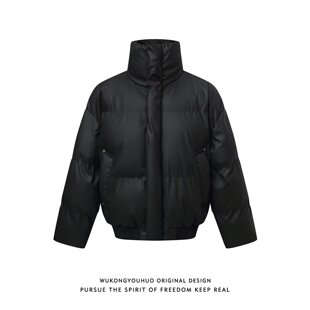 简约立领sorona棉服复古宽松保暖棉衣休闲灯芯绒面包服外套男