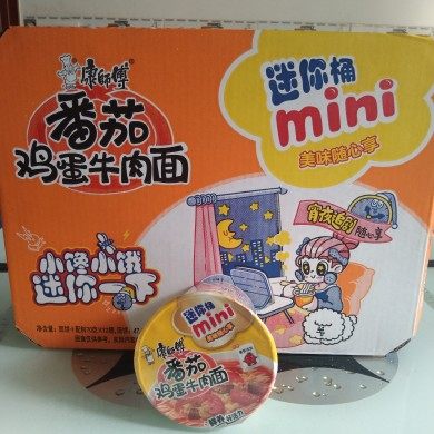 康师傅方便面番茄鸡蛋牛肉面杯面图片