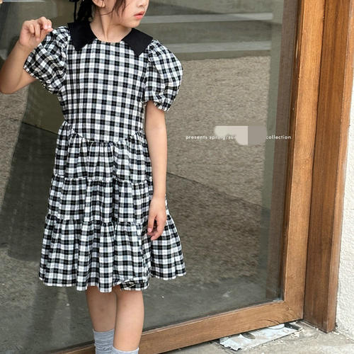 夏季女童短袖娃娃连衣裙