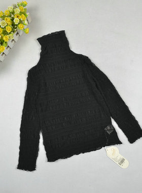 小衫【110码】女孩长袖半高领打底衫薄款休闲中大童613016