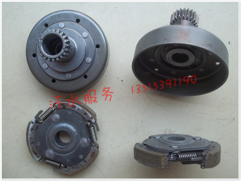 老年代步车隆鑫LX175银钢YG150力帆水冷自动离合发动机初级离合器