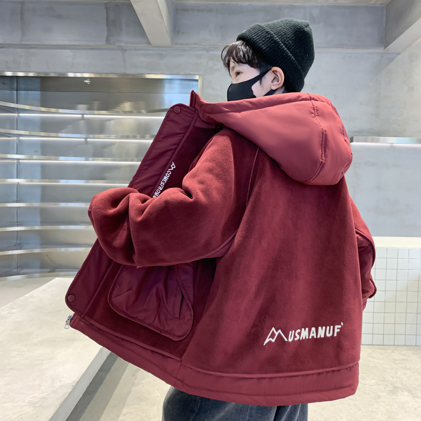 男童棉服外套2025新款