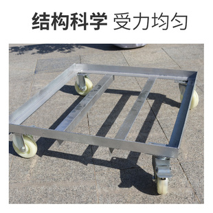 长方形加厚移动带轮户外铁托盘工业耐用承重强不变形易推拉可定制