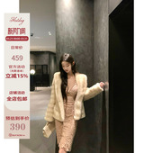 连帽皮草外套冬季 Hotdog 仿真狐狸毛 京都步道 厚上衣 热狗很辣