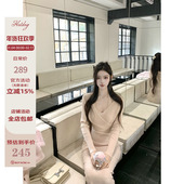 Hotdog 挂脖连衣裙两件套 连衣裙交叉上衣 热狗很辣 反转巴黎