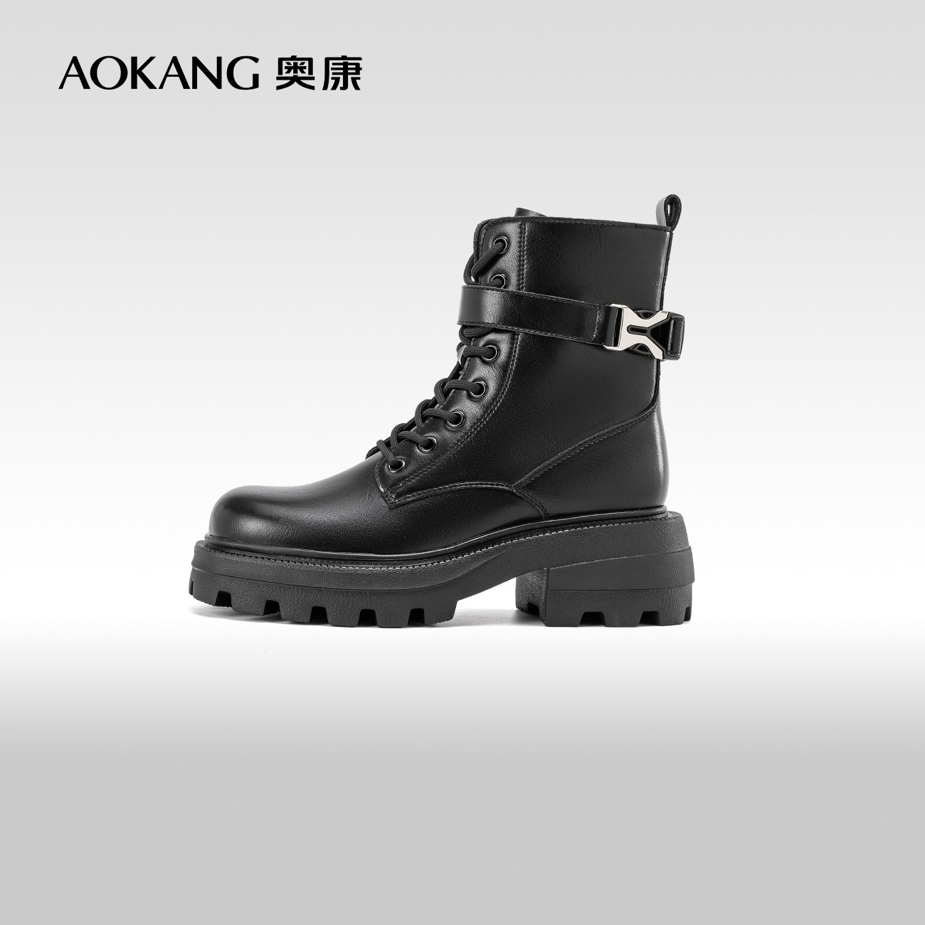 奥康马丁靴时装靴冬季女鞋