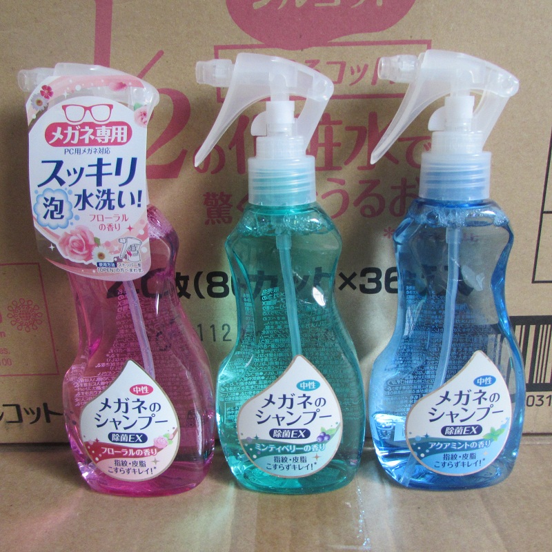 日本进口soft99眼镜片除菌清洗液中性温和去污渍指纹清洁剂200ML