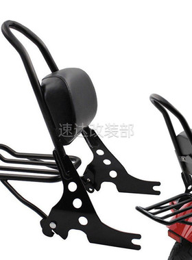 适用哈雷XL883 1200 X48改装后靠背快拆卸后靠背乘客靠背后尾架