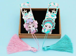 粤剧文创黄铜书签礼品文艺精致