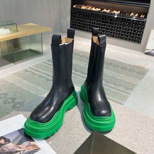 高板nb新款靴女英伦中筒切尔西