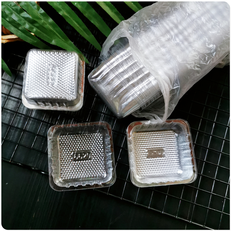 6620凤梨酥内托 饼干托盒袋烘焙包装塑料盒磨砂袋月饼方托约100只