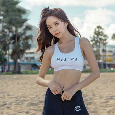 LCDRMSY速干泳衣背心女潜水服紧身内衣无钢圈防震浮潜运动文胸