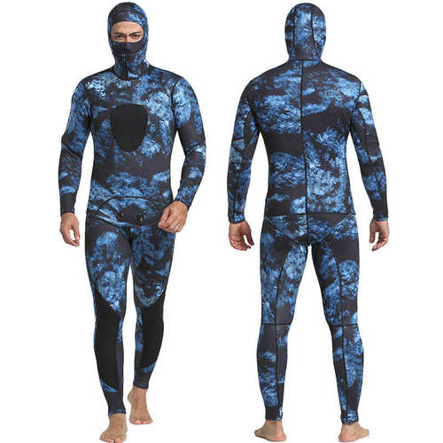1.5-3mmMM潜水服分体渔猎服男士潜水衣保暖户外潜水服