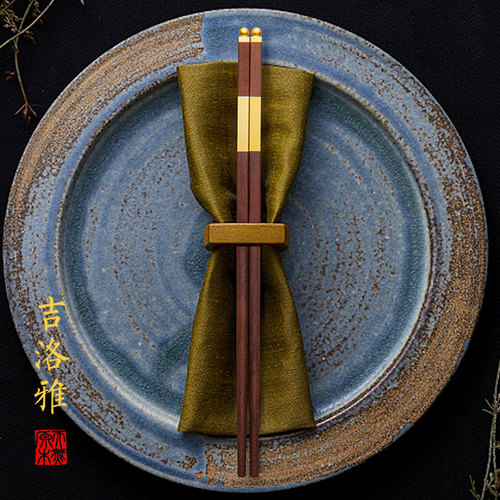 吉洛雅红木无漆无蜡筷子一人一筷