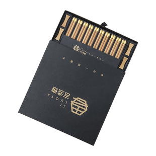 吉洛雅筷子家用高档端天然红木耐高温防滑霉高颜值正品家庭快套装