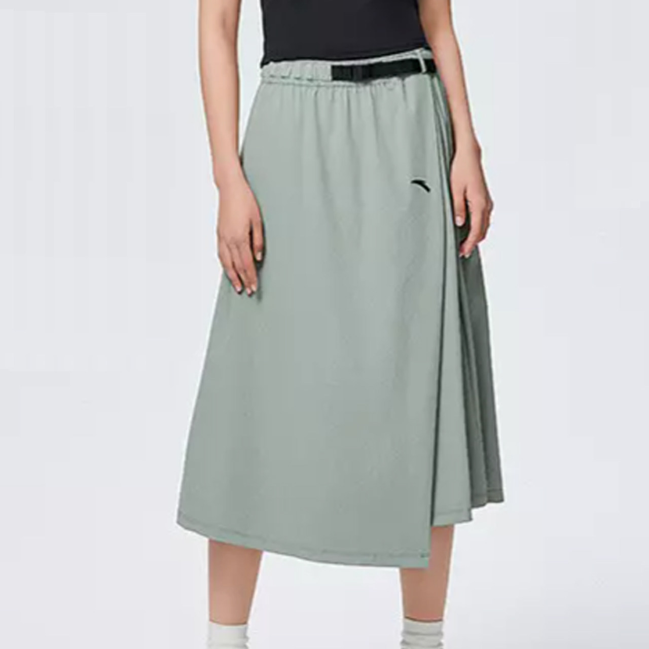 安踏正品女夏季显瘦速干半身裙休闲时尚百搭半身长裙62427208