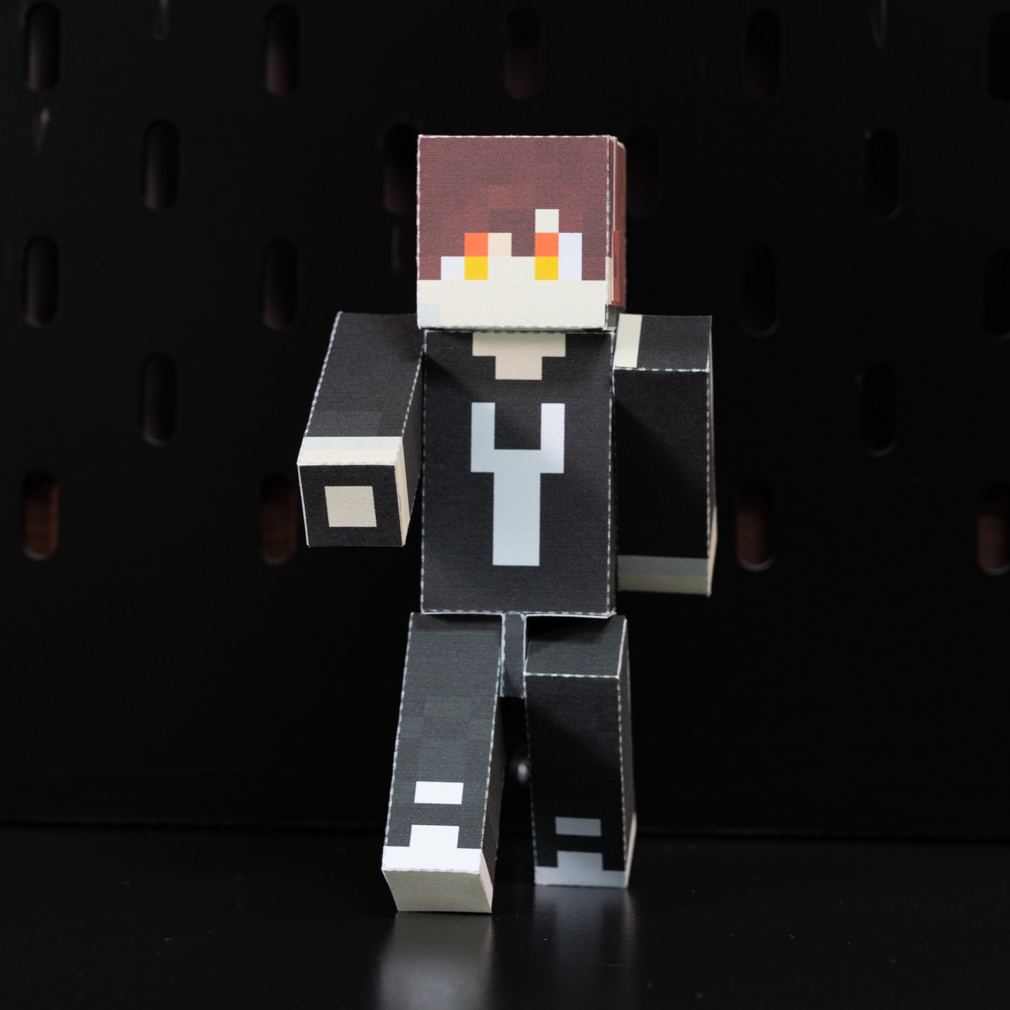 我的世界叶枫磁力可动杰杰铁傀儡史蒂夫手工DIY剪纸模型人偶玩具