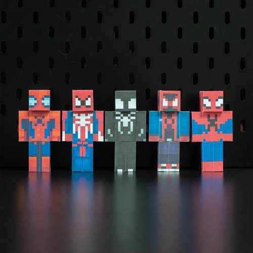 蜘蛛侠手工diy纸模型玩具