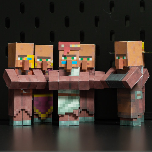 村民武器匠手工diy纸模型