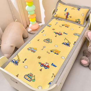 婴儿凉席a类可用夏季 幼儿园专用儿童拼接床宝宝透气冰丝席子定制
