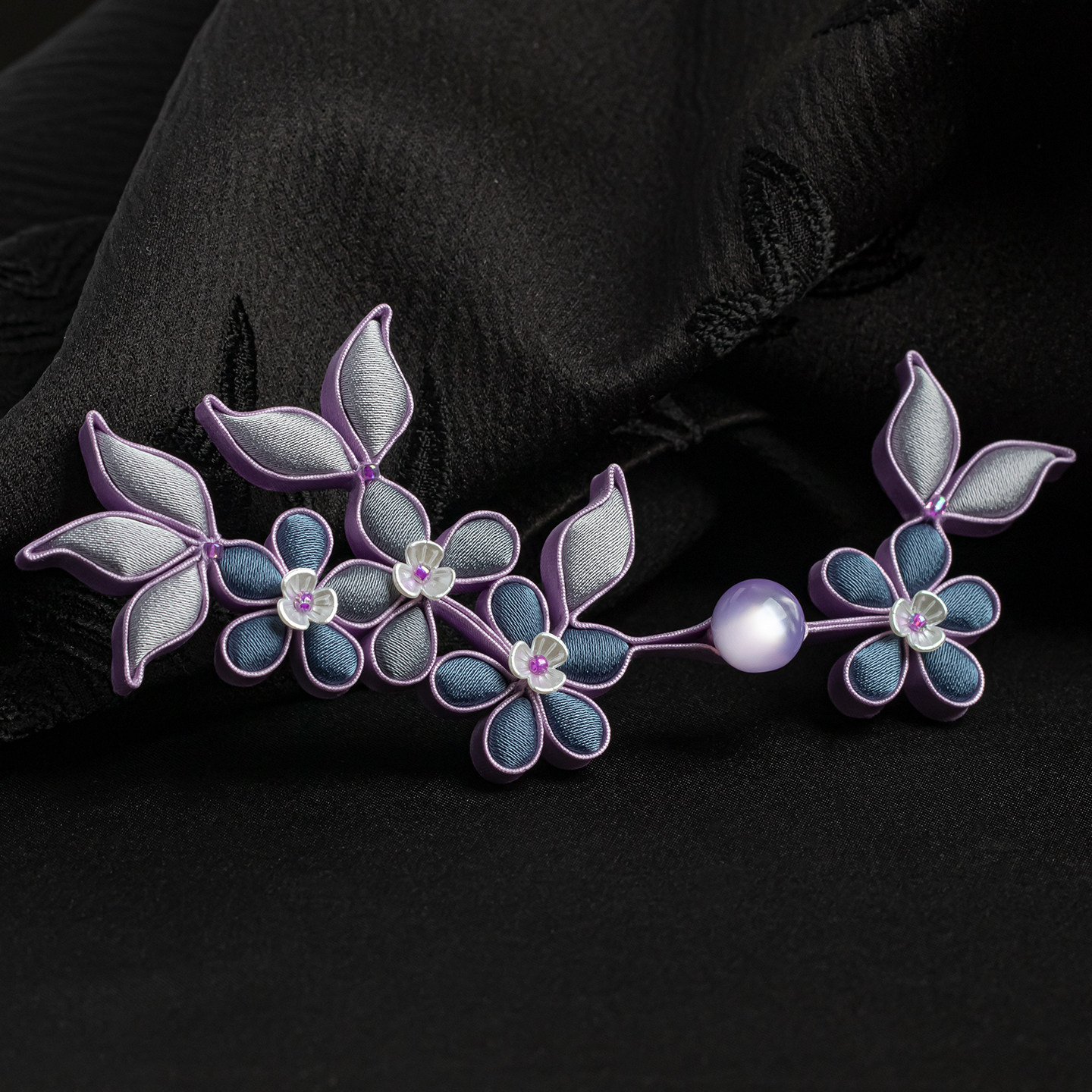 原创手工旗袍盘扣扣子玉石小雏菊扣古风汉服编织纽扣服装装饰辅料