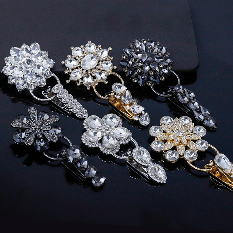 貂皮大衣水钻百搭镶钻草貂皮搭扣