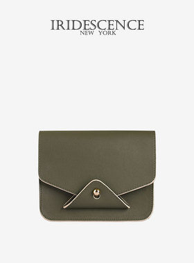 IRIDESCENCE信封包ARIEL小众设计师原创轻奢牛皮手提单肩斜挎包女