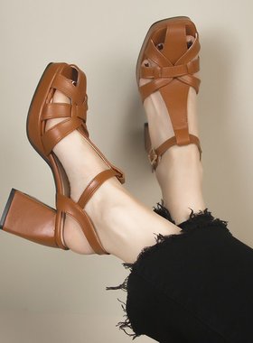 Roman high heels for women, summer season fashion sandals