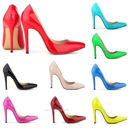 Women Pumps Sexy Pointed Toe High Heels Shoes size42高跟女鞋