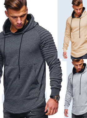 Men's long-sleeved hooded coat sweatshirt卫衣男士休闲外