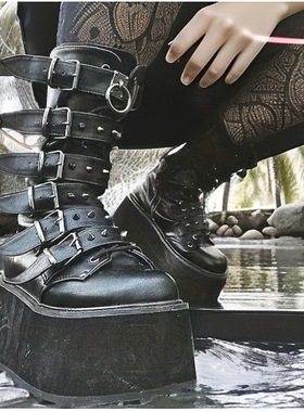 women's boots with rivets, thick soled midsole boots shoes