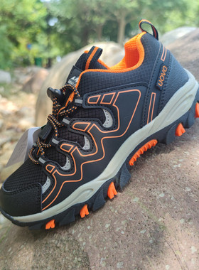 UOVO儿童登山鞋爬山徒步运动鞋男女童透气防水防滑低帮春秋户外鞋