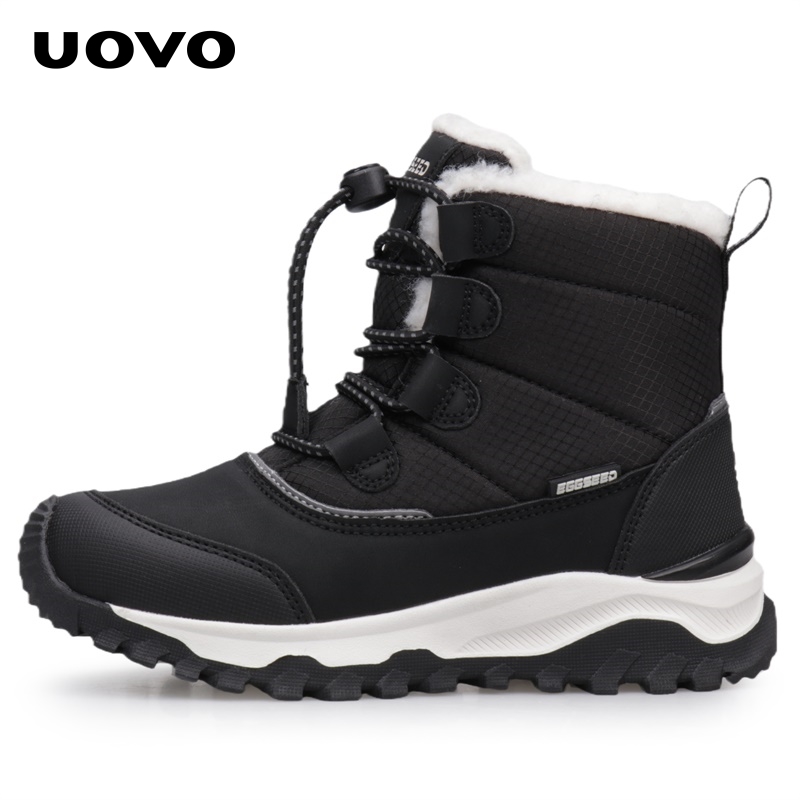 新款儿童羊毛雪地靴防滑雪靴防水