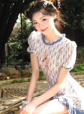 2023新款连体裙式泳衣女夏季