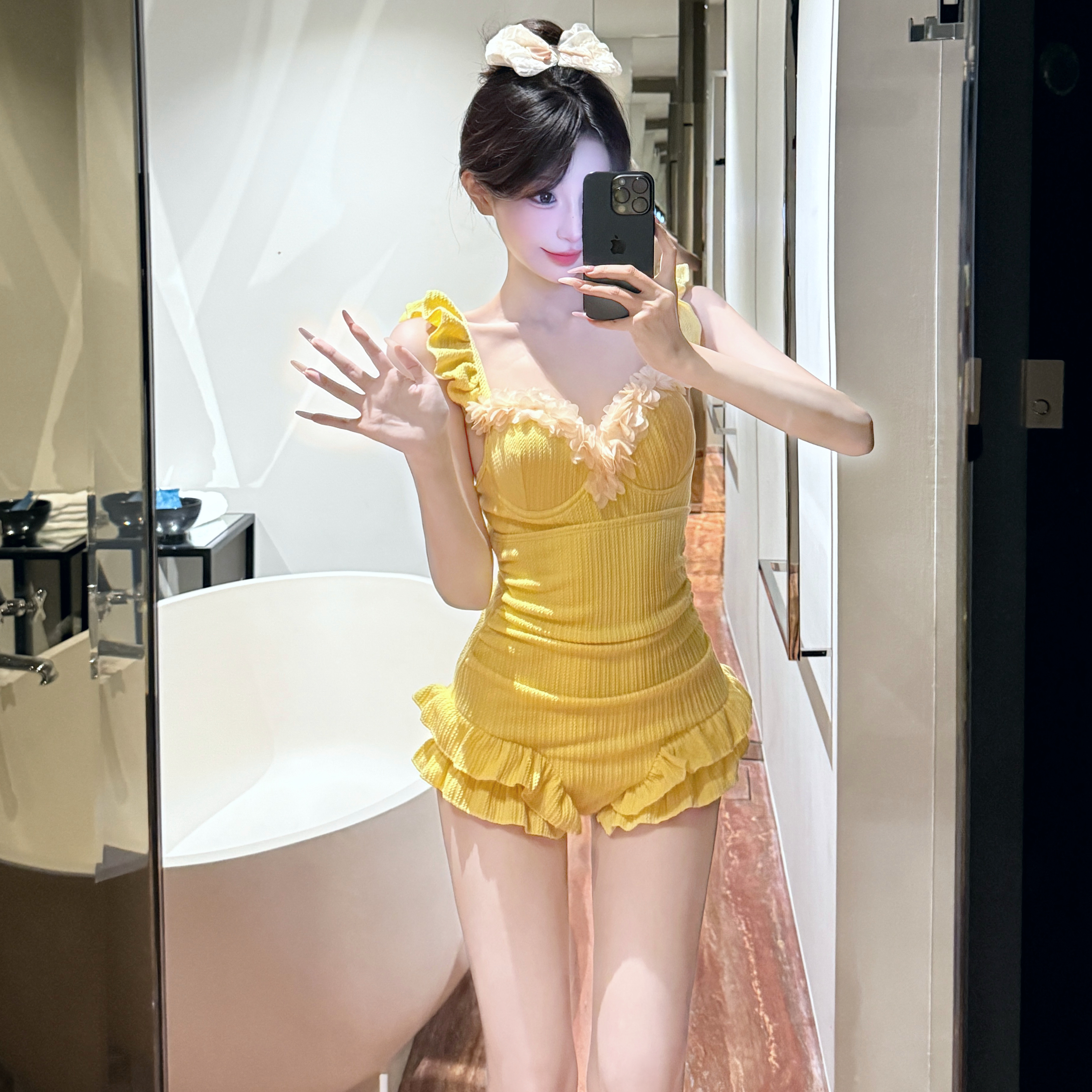 2025爆款少女纯欲性感连体泳衣