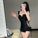 高级感连体小胸聚拢遮肚显瘦聚拢性感纯欲泡温泉 泳衣女夏2025新款
