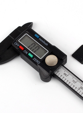 碳纤维电子数显游标卡尺程黑色小巧迷你型内外径尺